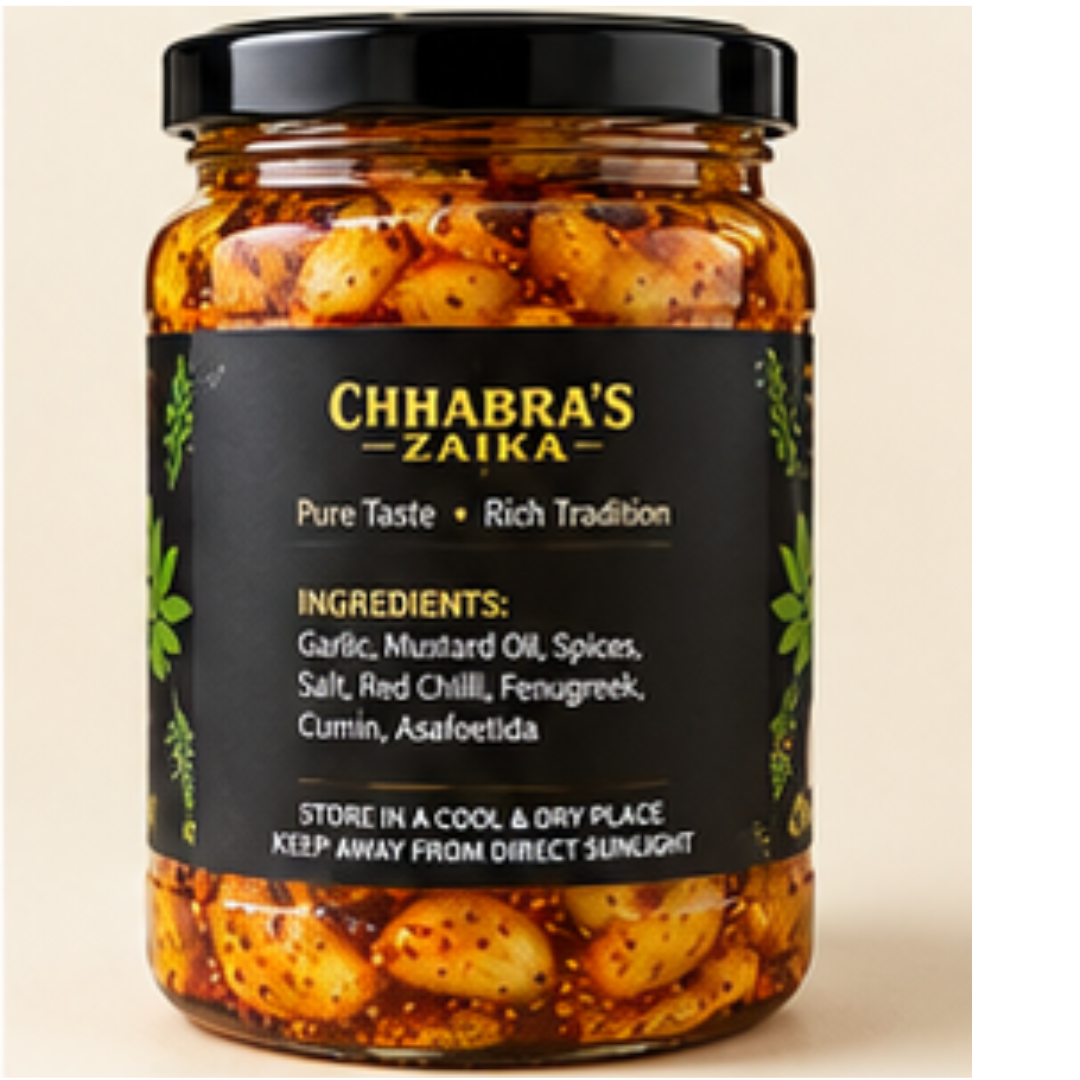 Chhabra’s Zaika Garlic Pickle – 1 KG - Image 4